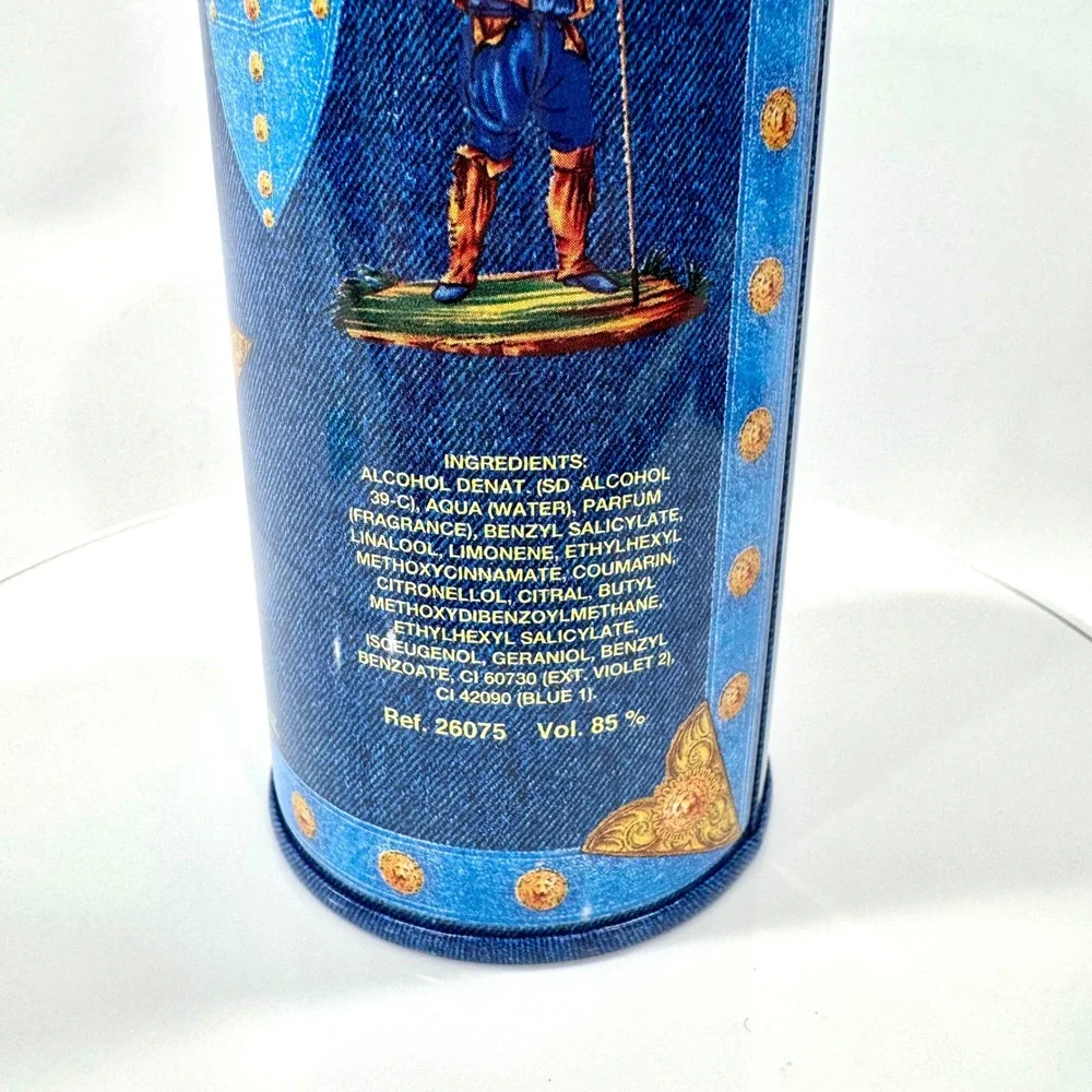 Versace Blue Jeans Man Eau de Toilette 75ml 2.5oz Natural Spray with Tin New